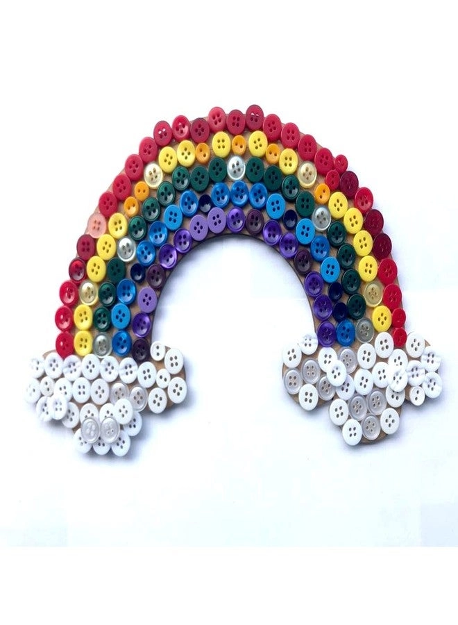 DIY Button Rainbow Mosaic Kit