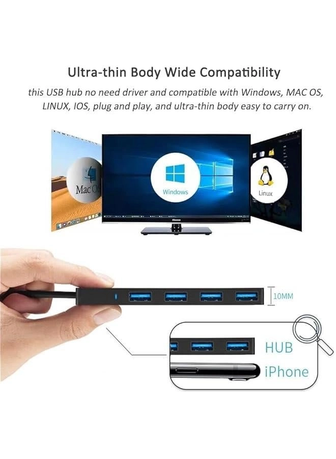 USB 3.0 Hub - 4-Port Aluminium
