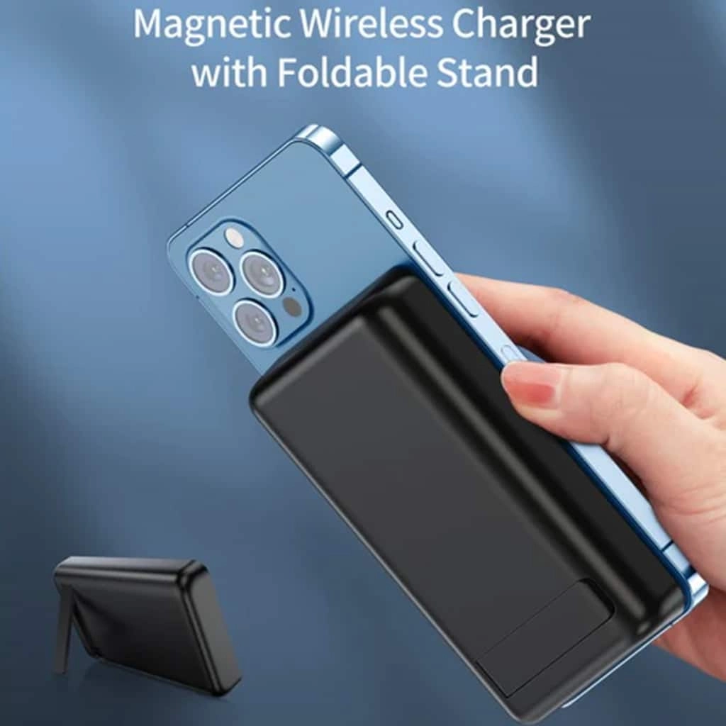 Magnetic Wireless Charger Power Bank - 10000 Watt-hour Wireless Charging