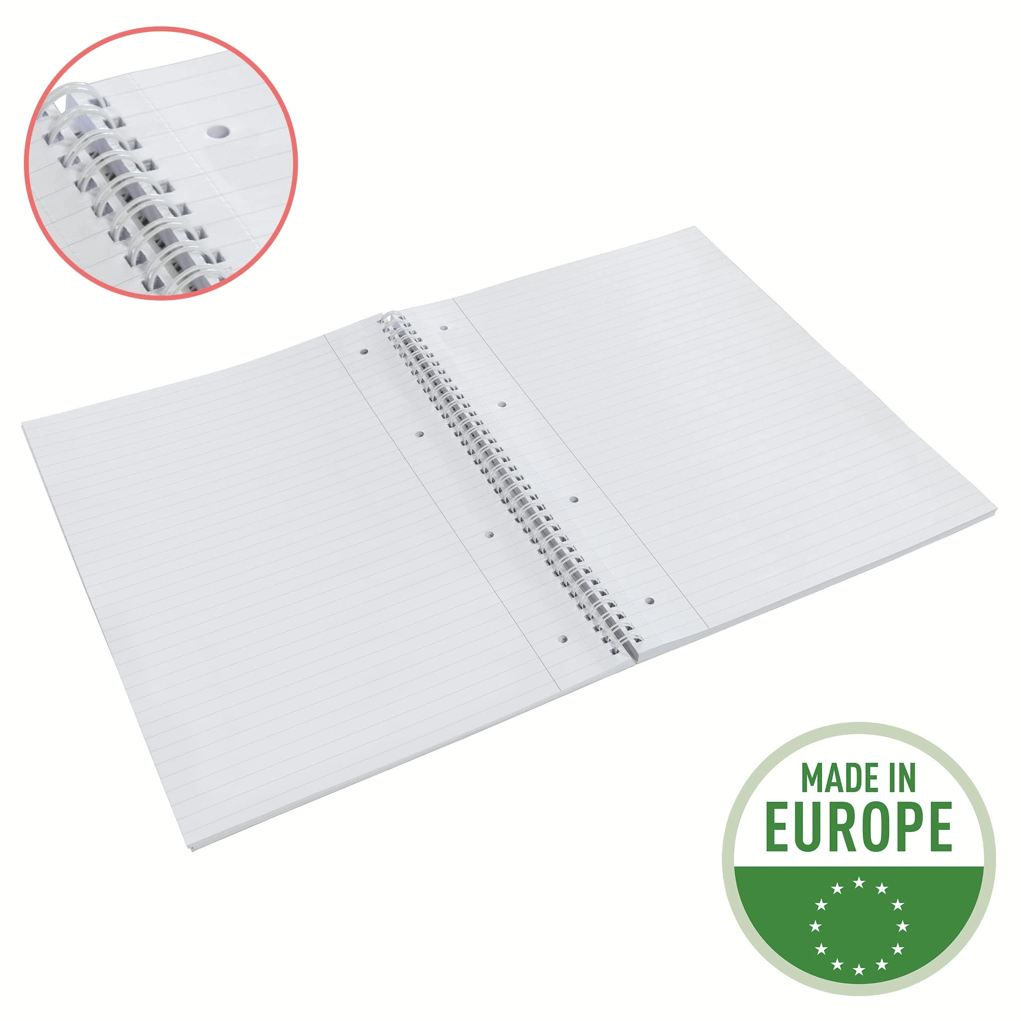 Notebook A4 Spiral - Lined 200 Pages
