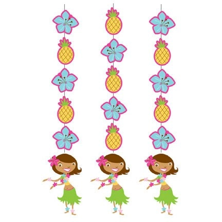 CREATIVE CONVERTING Luau Fun Hanging Cutouts
