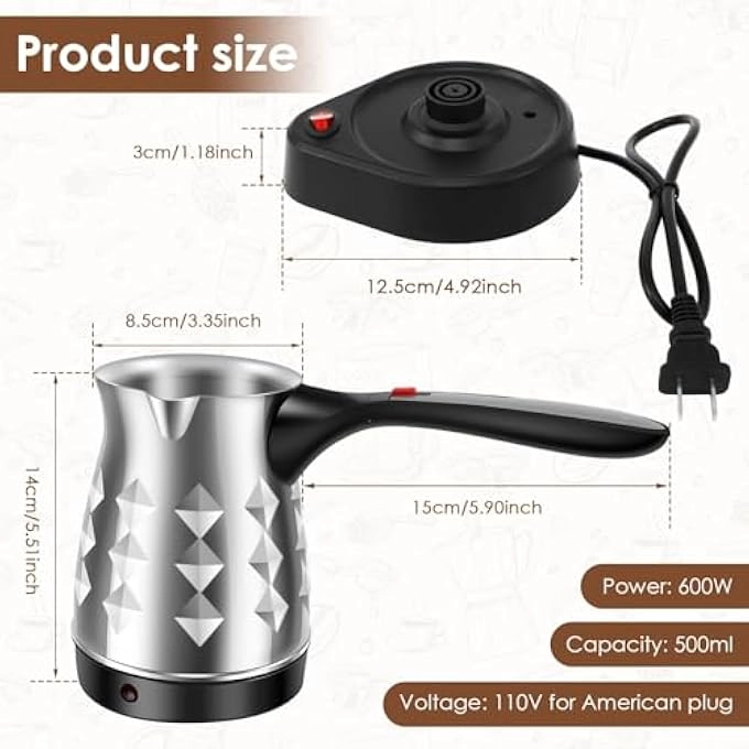 Turkish Coffee Maker - 500Ml 5 To 6 Cups