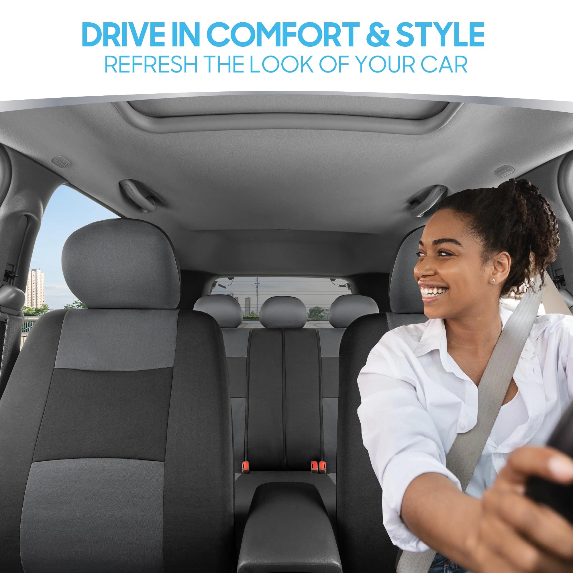 PolyPro Car Seat Covers - Solid Beige Universal Fit