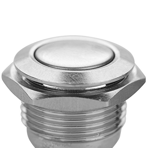 Metal Push Button Switch - IP65 2A 250V 5 pcs