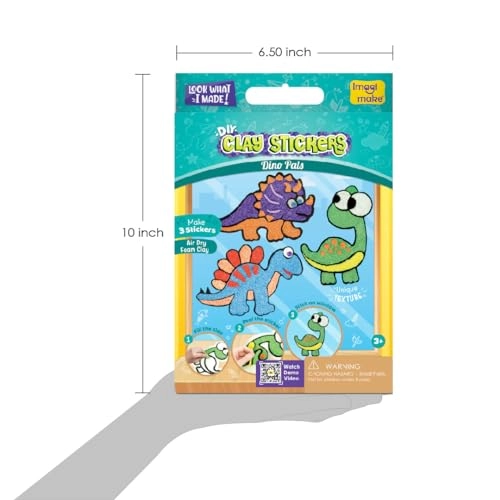 Clay Stickers - 3+ years 9 pcs