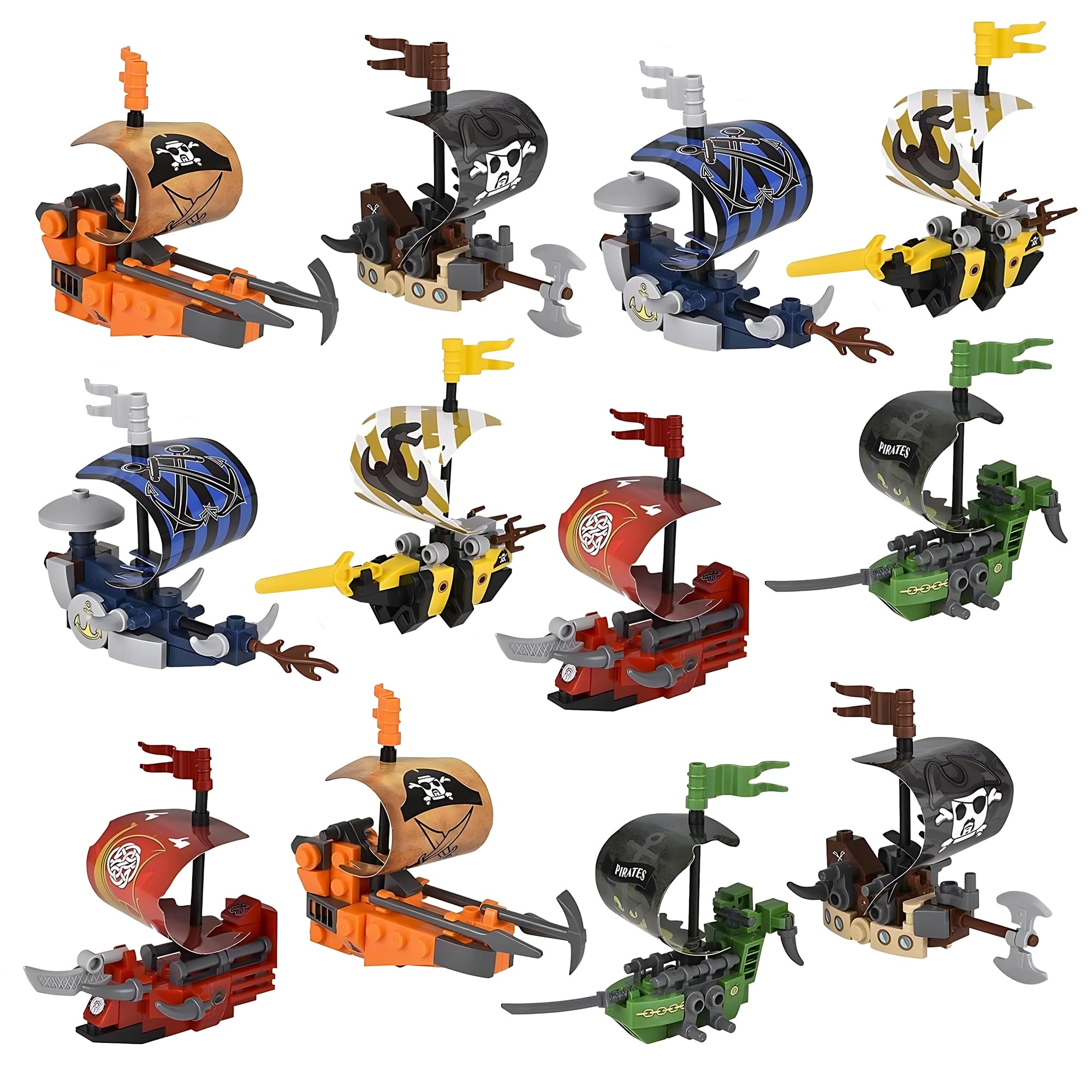 Forest & Twelfth Pirate Ship - 12 pcs