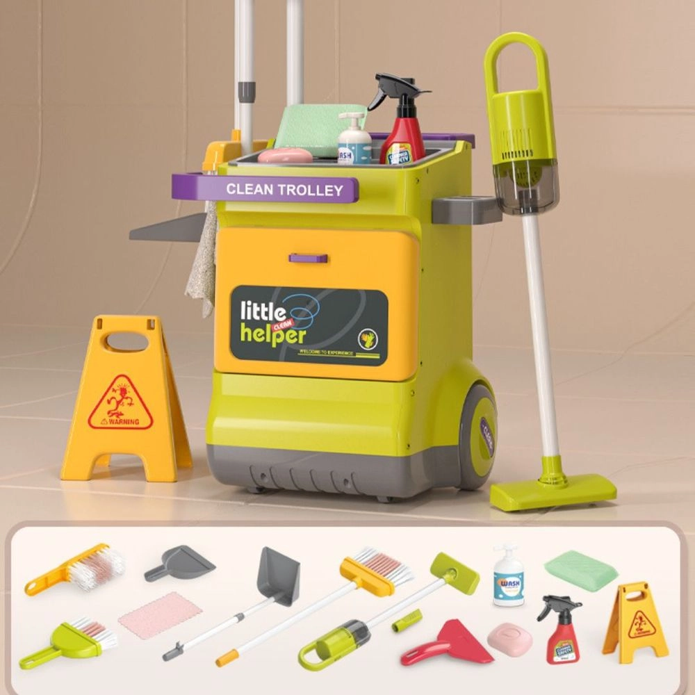 Cleaning Cart Kit - Suitable for 3 years and above 26 Pcs