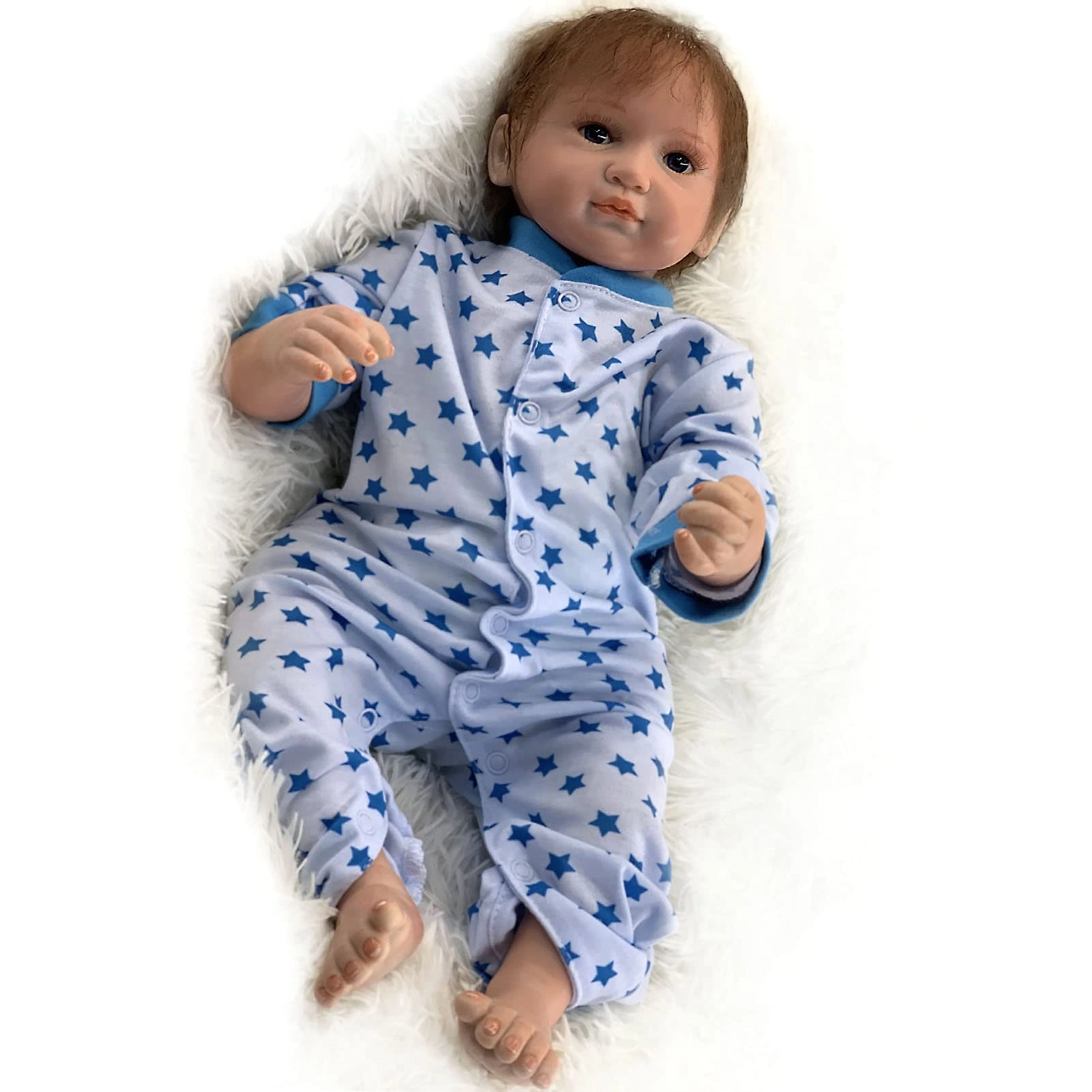 F&FSH Rebirth Baby Doll - Soft Vinyl Cotton Body Short Hair