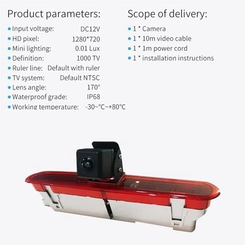 Third Brake Light Camera - Night Vision 600TV lines