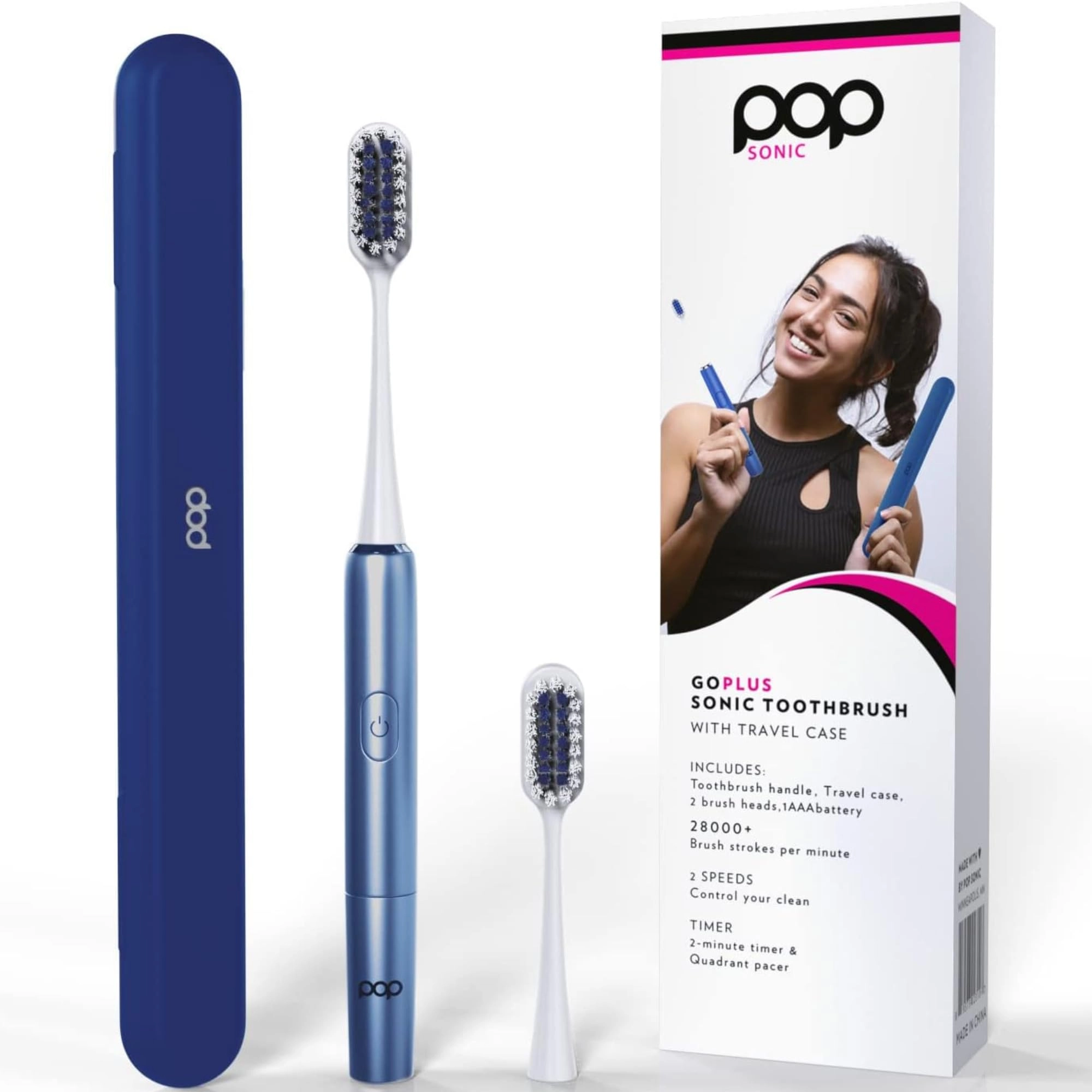Go Plus - Electric Toothbrush 2 Speeds 18000-24000 Vibrations Per Minute