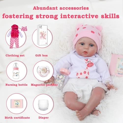 Little Lucy Reborn Baby Doll - 20 Inch Soft Body Girl Ages 3+