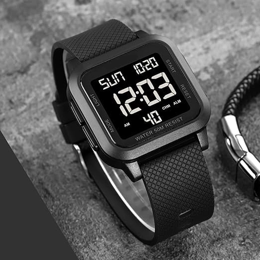 Sport Digital Watch 40mm Acrylonitrile Butadiene Styrene