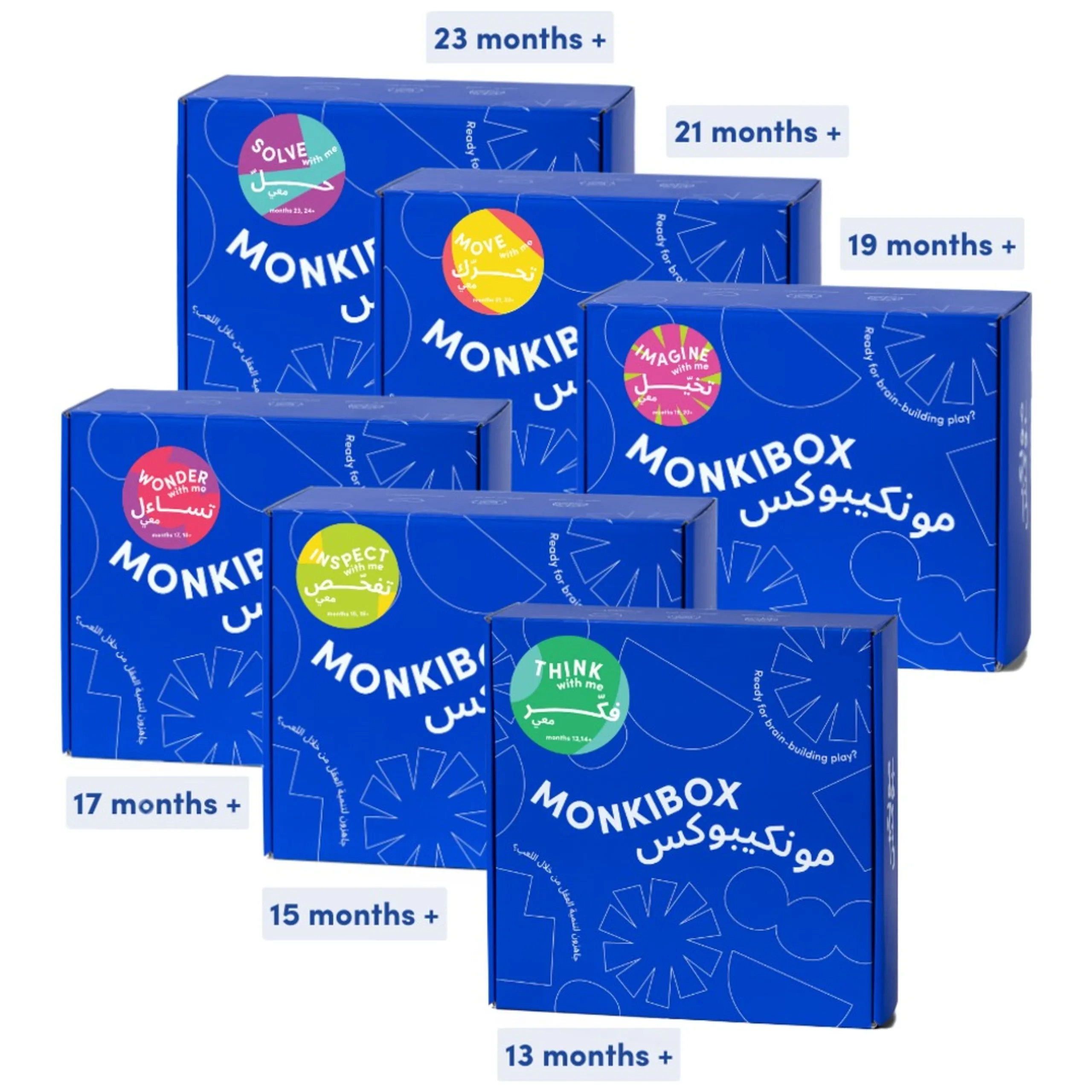 MonkiBox Toddler's Learning & Play - Suitable for 1 to 3 years Bundle