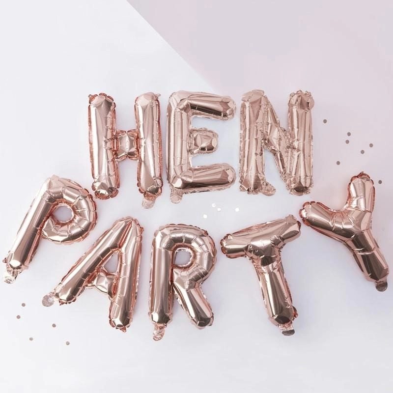 Party Zone Team Bride Balloon Bunting - 9pcs