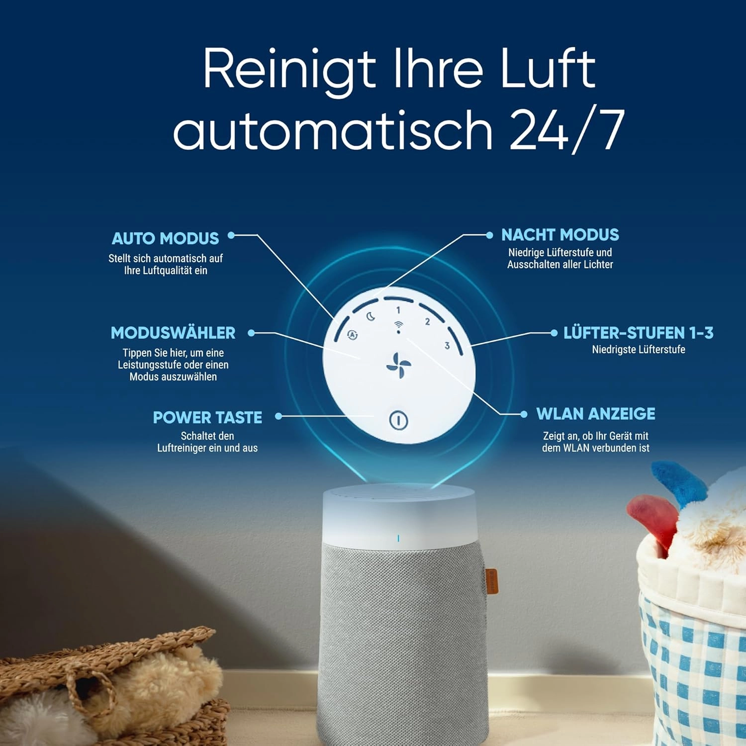 Blue Pure 511i Max - Wi-Fi-enabled HEPASilent