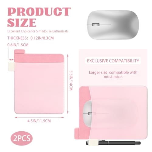 Stick on Mouse Holder - 2 Pack Large Pink