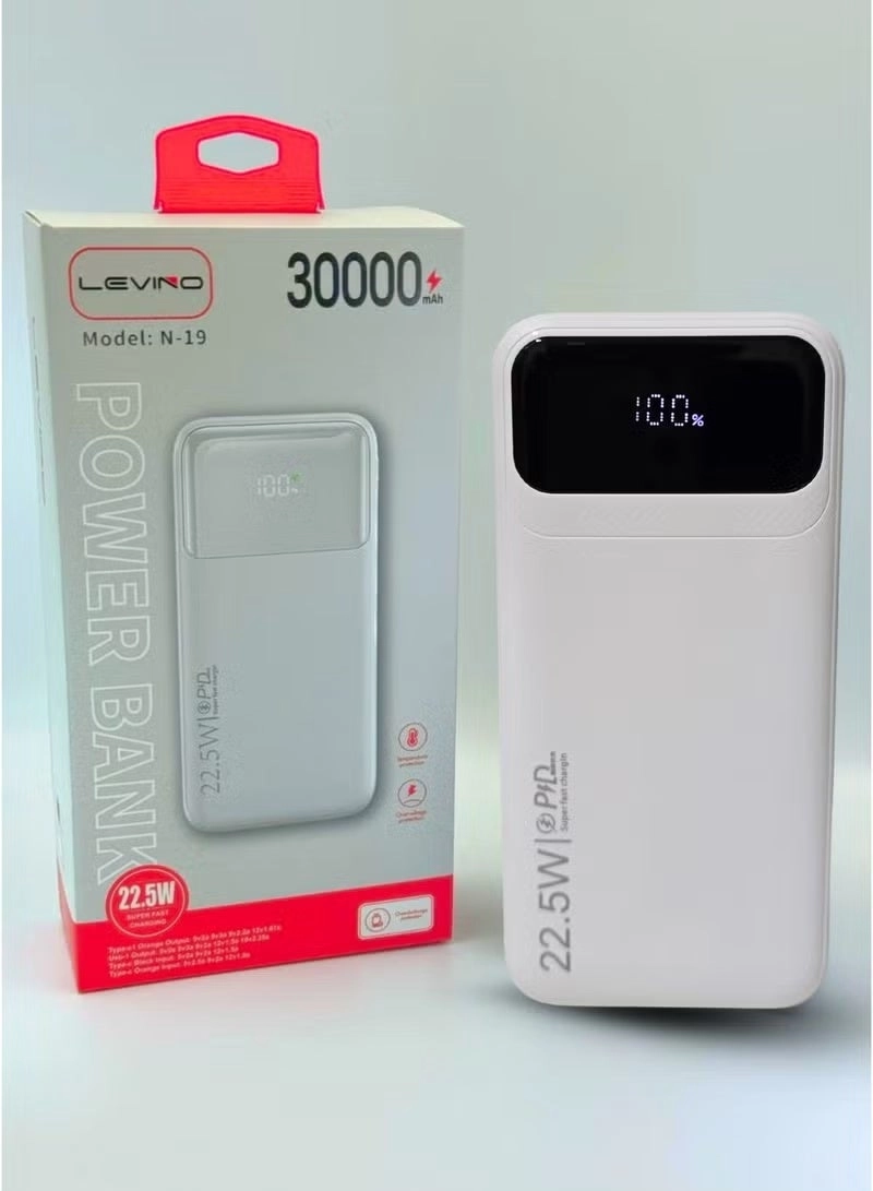 N-32 - 30000mAh 22.5W Fast charging 4 USB 2 Type-C