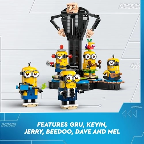 Despicable Me 4 Brick-Built Gru and Minions