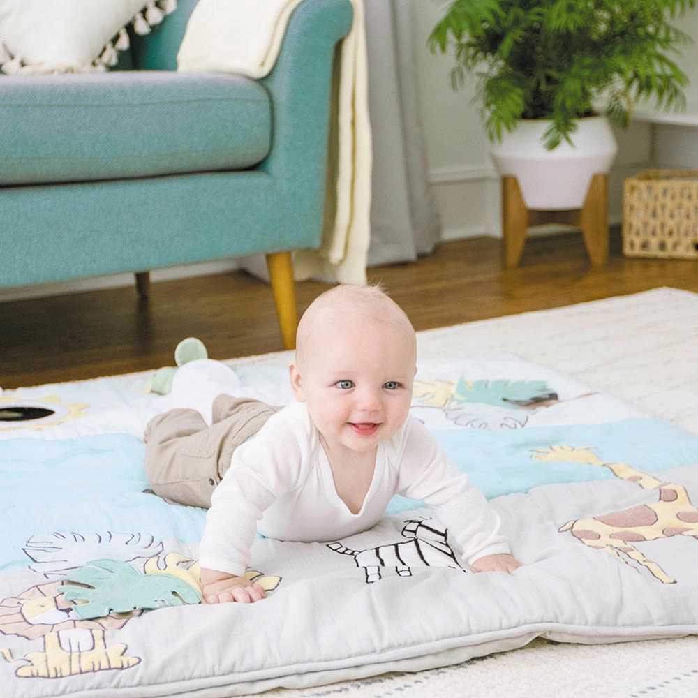 Baby Bonding Playmat - stylish jungle jam print 0 month & above