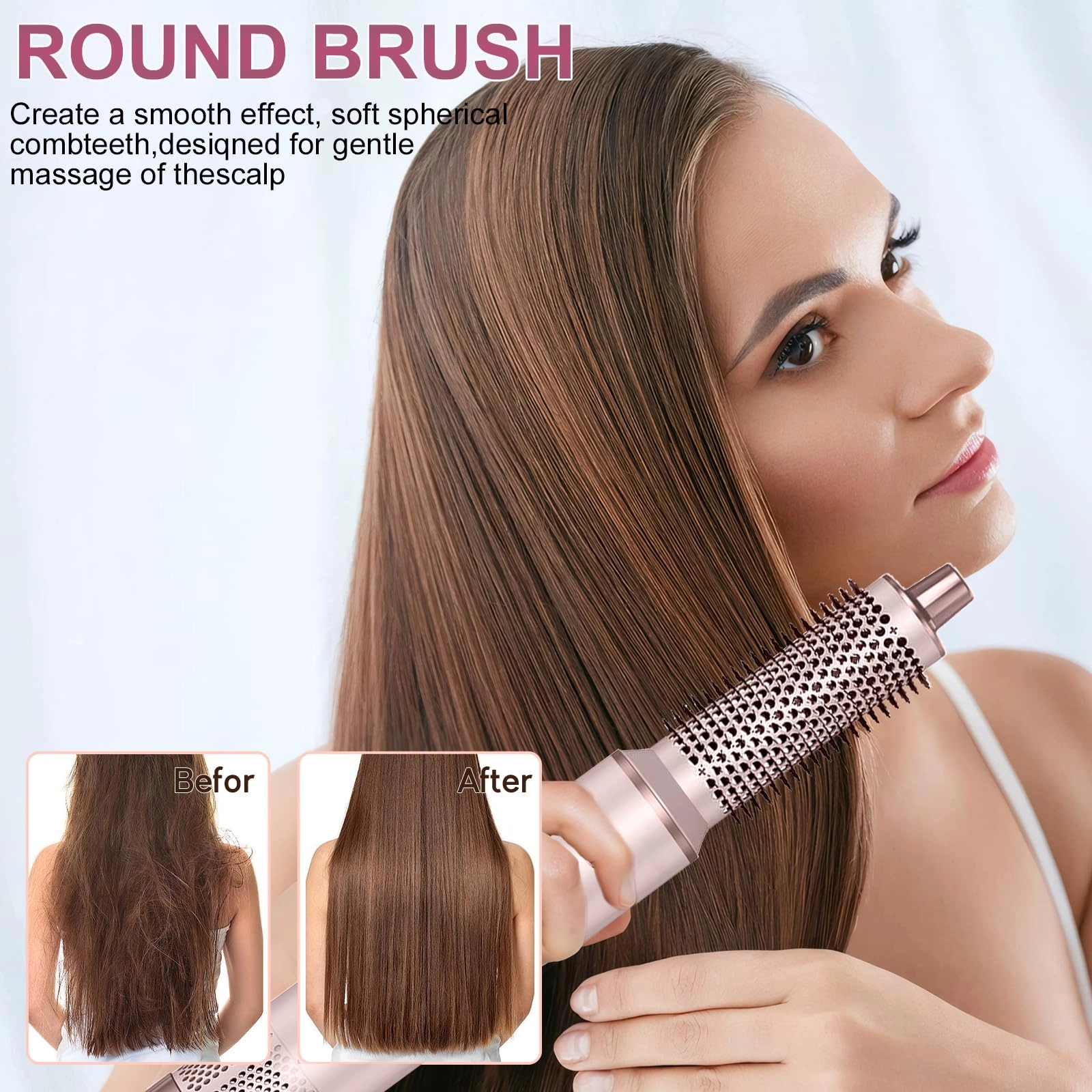 5 in 1 Hair Styler & Hot Air Brush - 800W Grey
