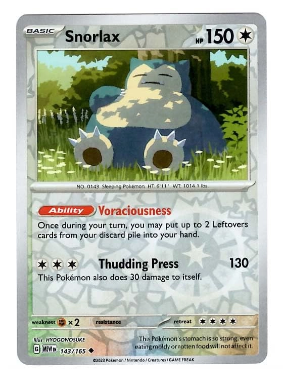 Pokémon Snorlax 143/165