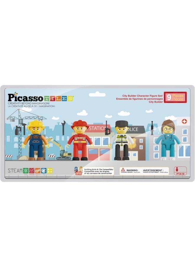 City Builder Character Figures - 4pcs