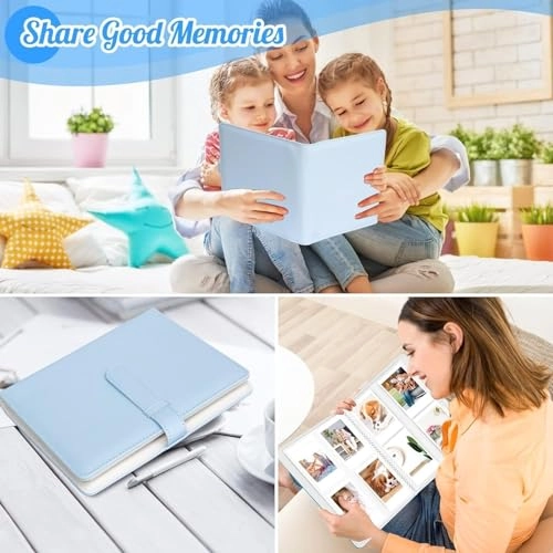 4x6" 500 Pockets Leather Photo Album