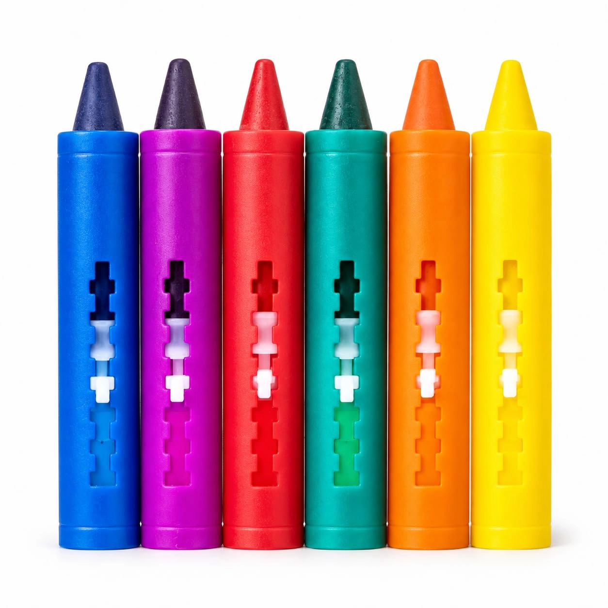 Terrifi Retractable Crayons - 6 Pcs