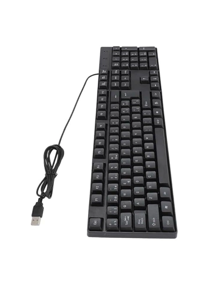 USB Wired Keyboard - Spanish QWETZ Wired