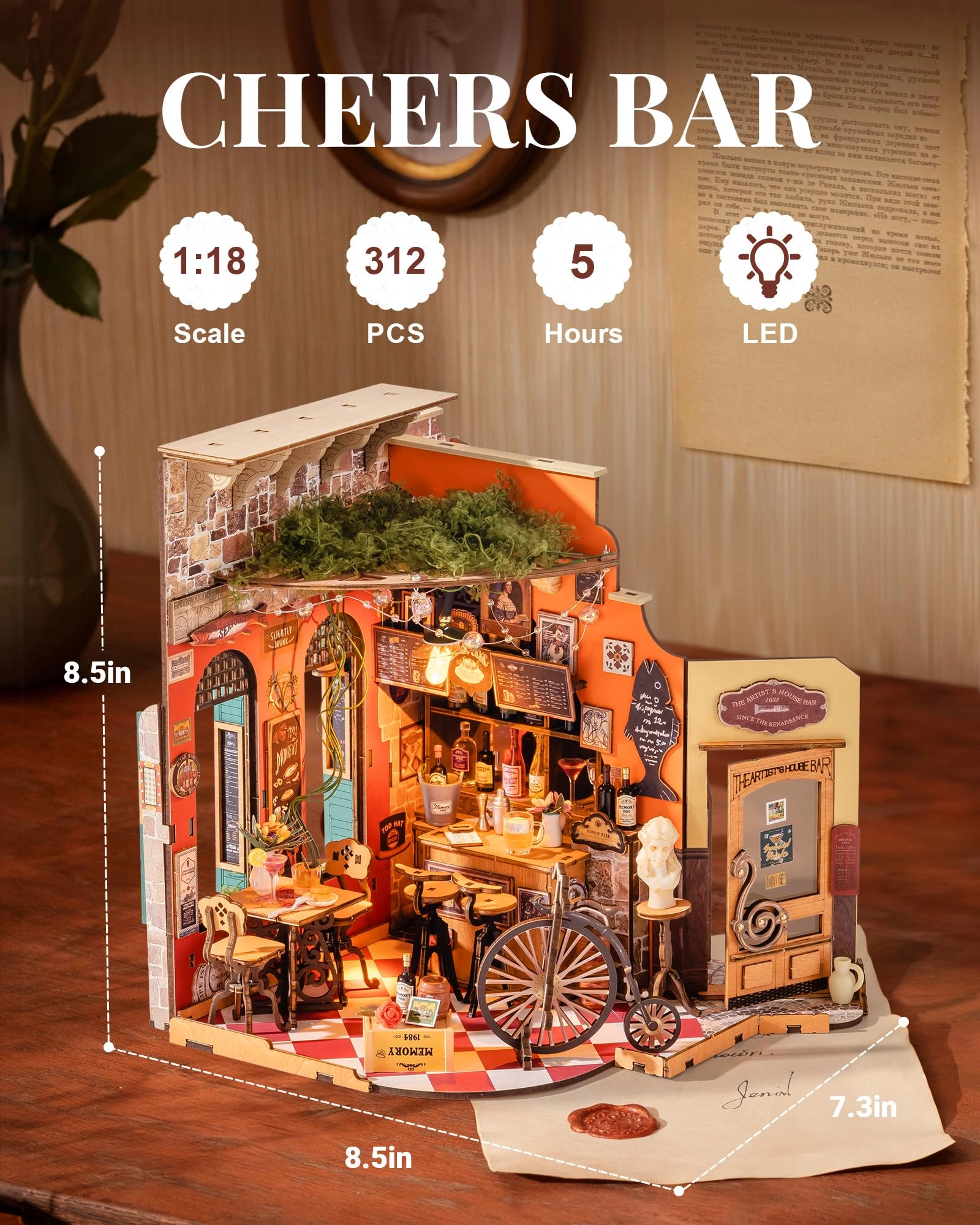 Cheers Bar - DIY Miniature House Wood