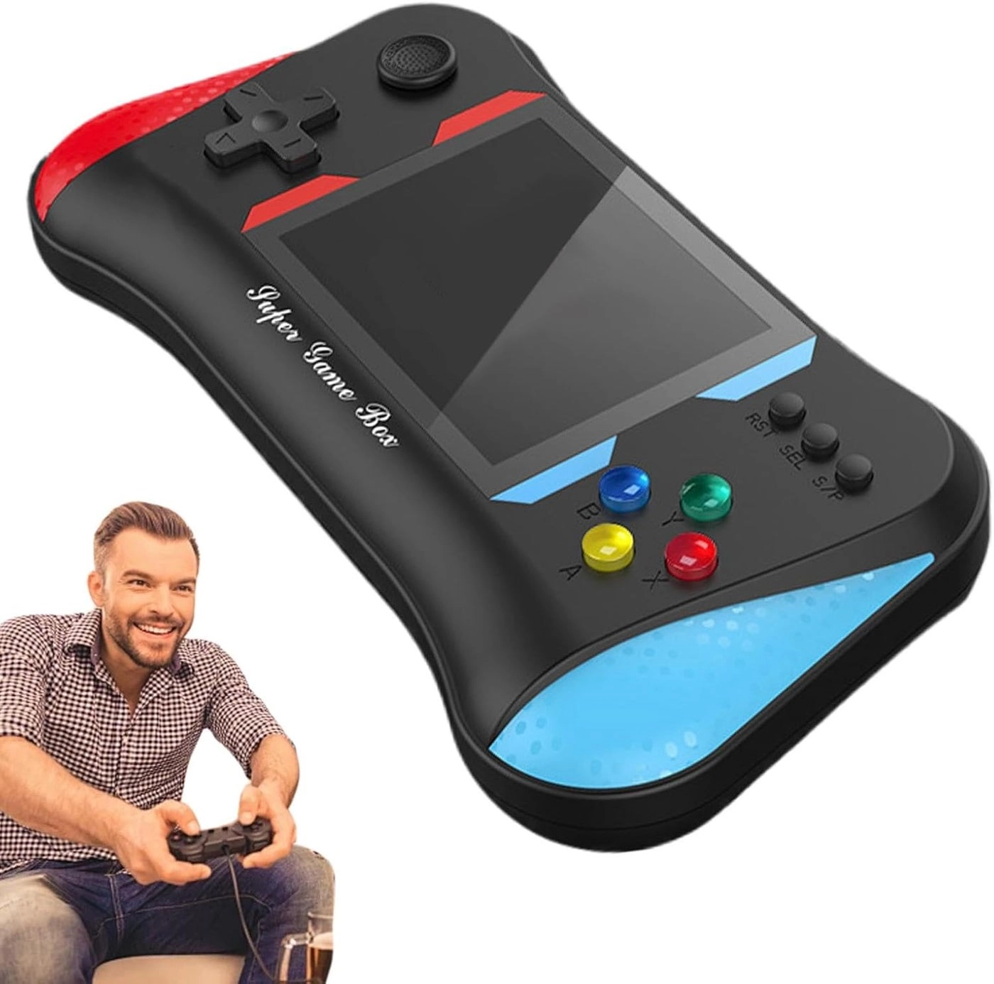 Mini Handheld Video Game Console - 500 Classic Built-in Games Rechargeable