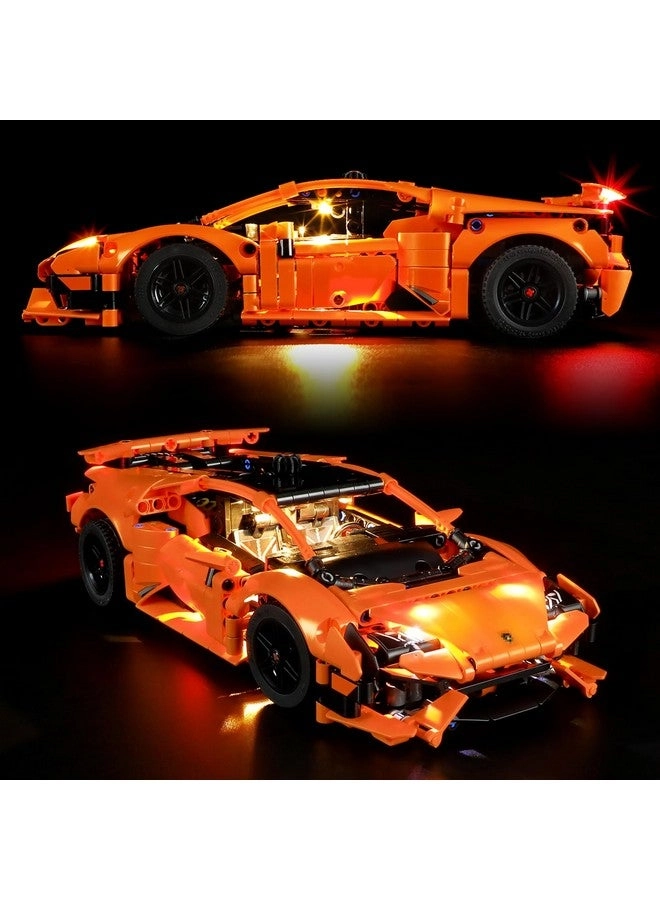 Led Lighting Kit - Orange for LEGO Lamborghini Huracán Tecnica 42196