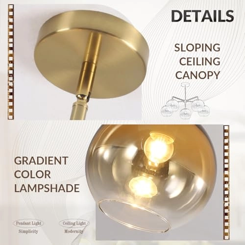 Modern Farmhouse Pendant Chandelier - Warm white/neutral white/cool white