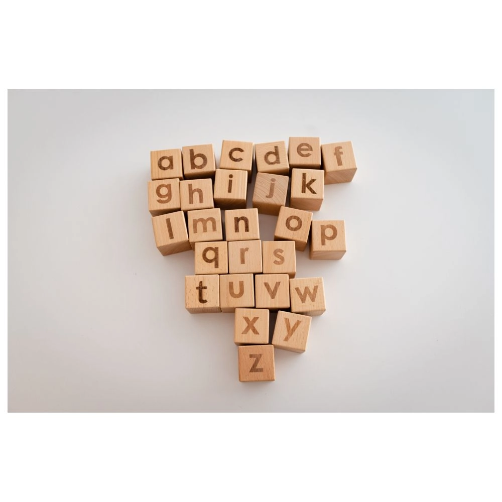 Wooden Learning Blocks - Suitable for 1 year & above 26 Pcs