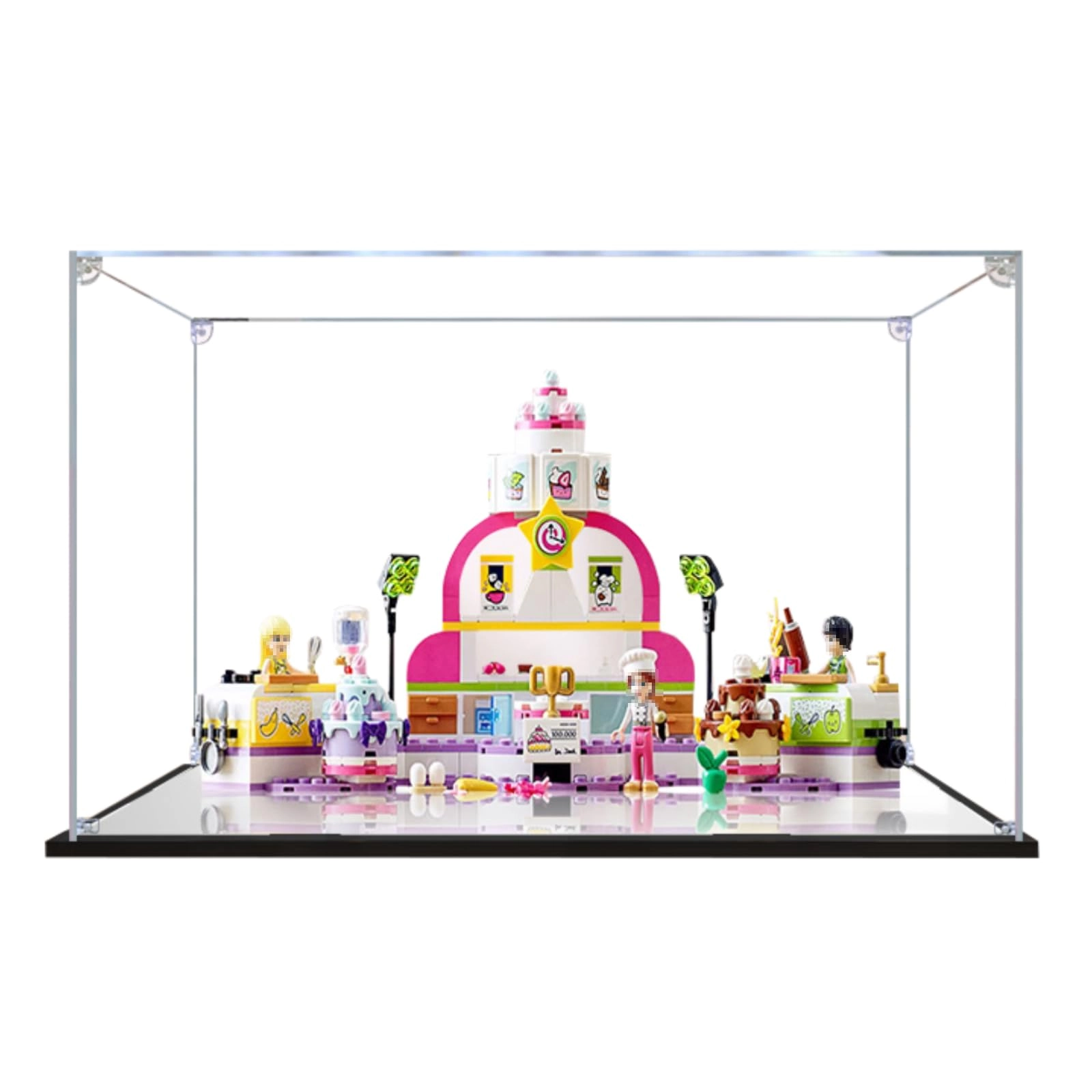 Shengor Figures Display Box - 30x20x25cm Mirror+sliding Door