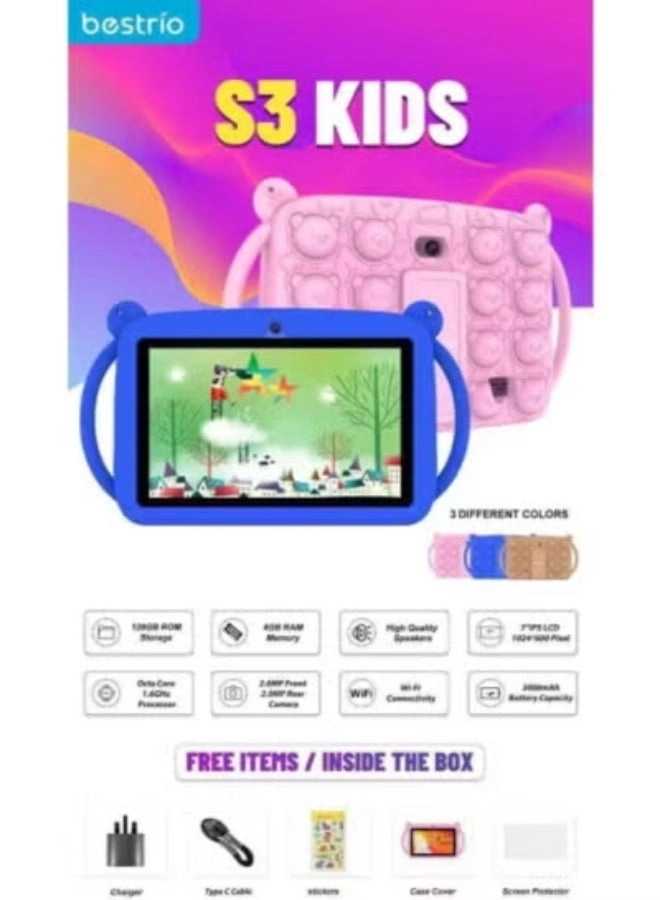 S3 Kids Tablet - 4GB 7-inch 128GB