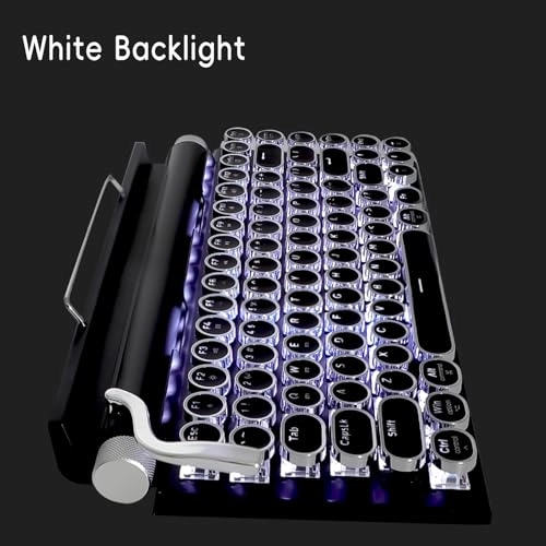 LED Backlit Retro Mechanical Keyboard - Bluetooth