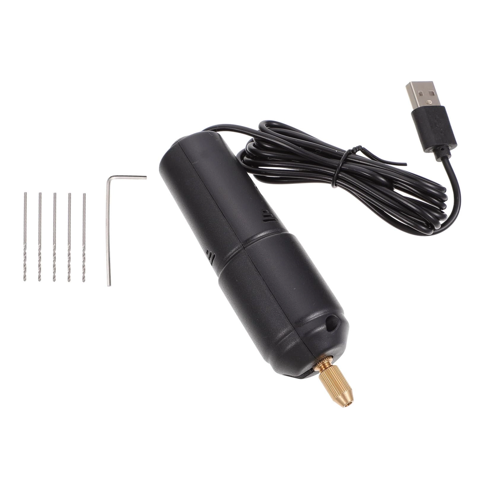 TOBBOMEY Mini Hand Drill - USB Charging Black