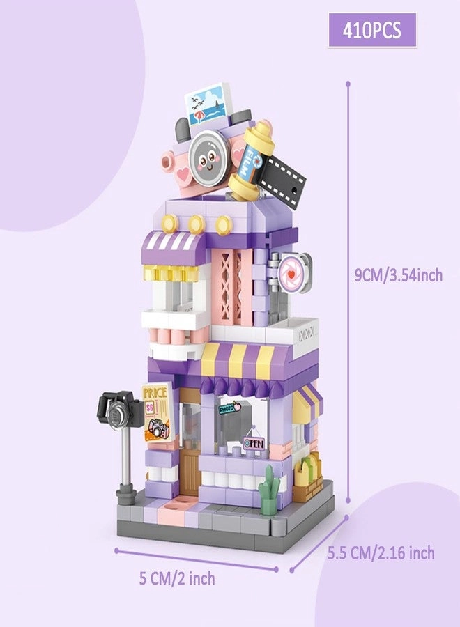 Ice Cream Shop - 400 pcs + Panda Cafe House - 410 pcs + Photo Studio - 350 pcs + Flower Shop - 390 pcs