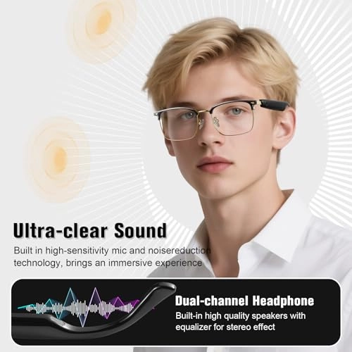 Smart Glasses - Blue Light Blocking Bluetooth Photochromic