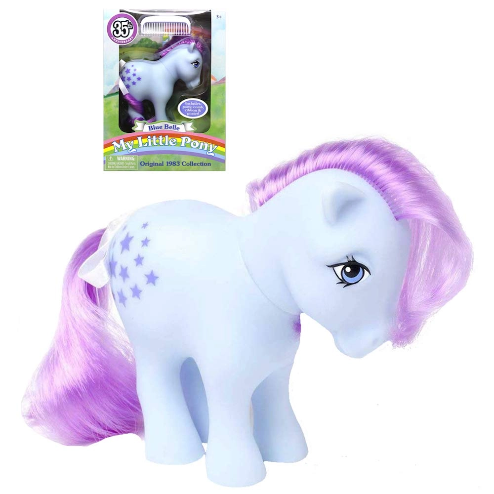 Basic Fun Blue Belle Retro Pony - My Little Pony 35th Anniversary Collection - 3 years 6 pieces
