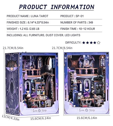 Book Nook Kit - LUNA TAROT