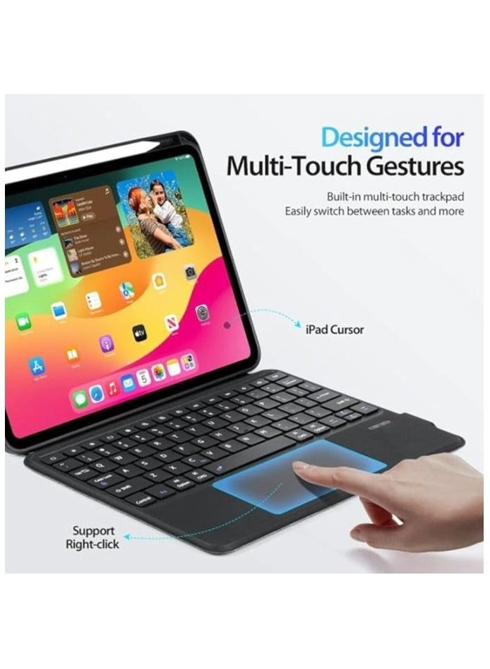 Keyboard Case with Trackpad and Pencil Slot for iPad Air 11-inch (M2, 2024)
