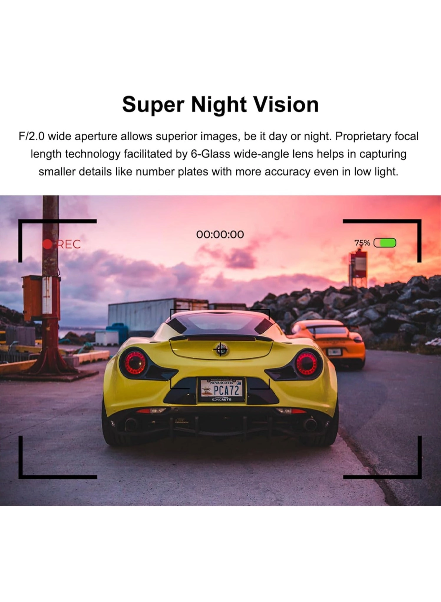 3 Cameras Dash Camera 1080P