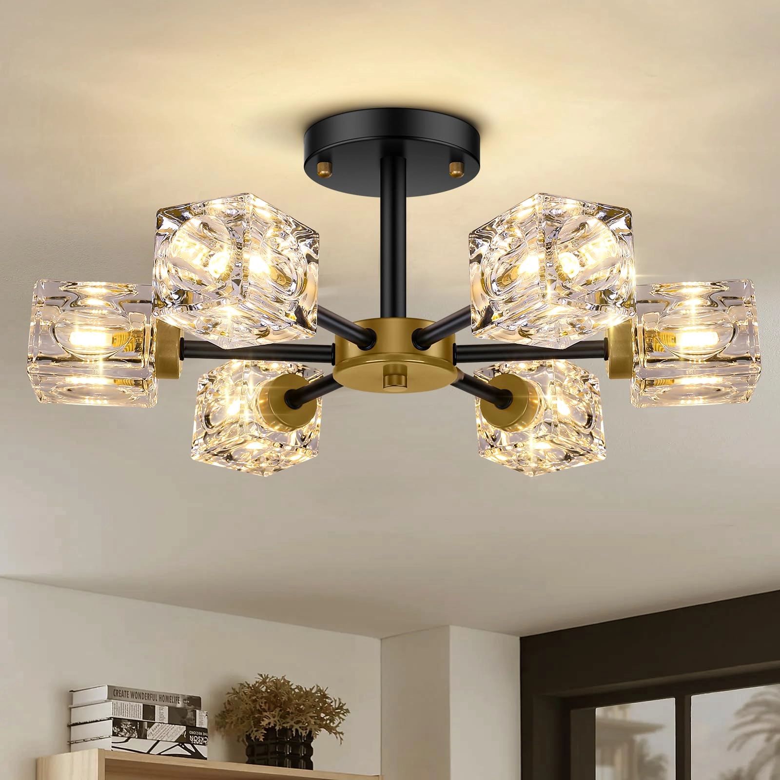 GoBright JC2035.6 - 6-Light Crystal