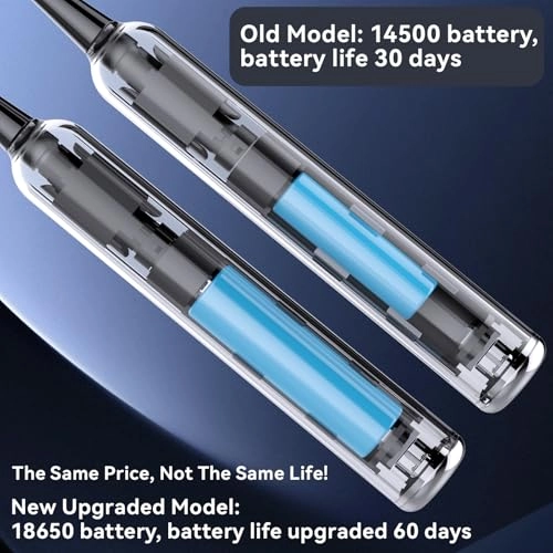 WS-7008 - Sonic Electric Toothbrush 40,000 times per minute 8 Brush Heads White