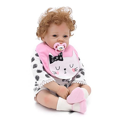 Reborn Baby Doll - 22 Inch Vinyl Brown Eyes