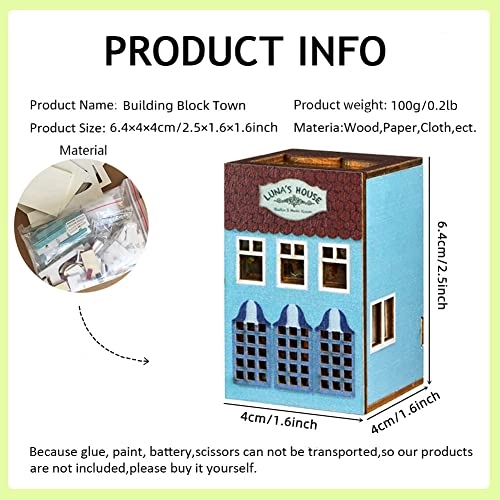 Miniature Wooden Dollhouse Furniture Kit - Creative Room 1:24