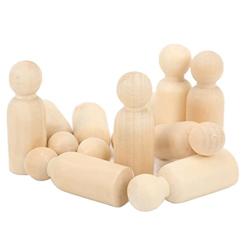 Wooden Pin Doll - 10 pcs