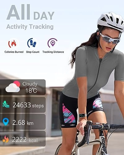 Fitness Tracker - 24/7 Heart Rate Blood Oxygen 5ATM Waterproof